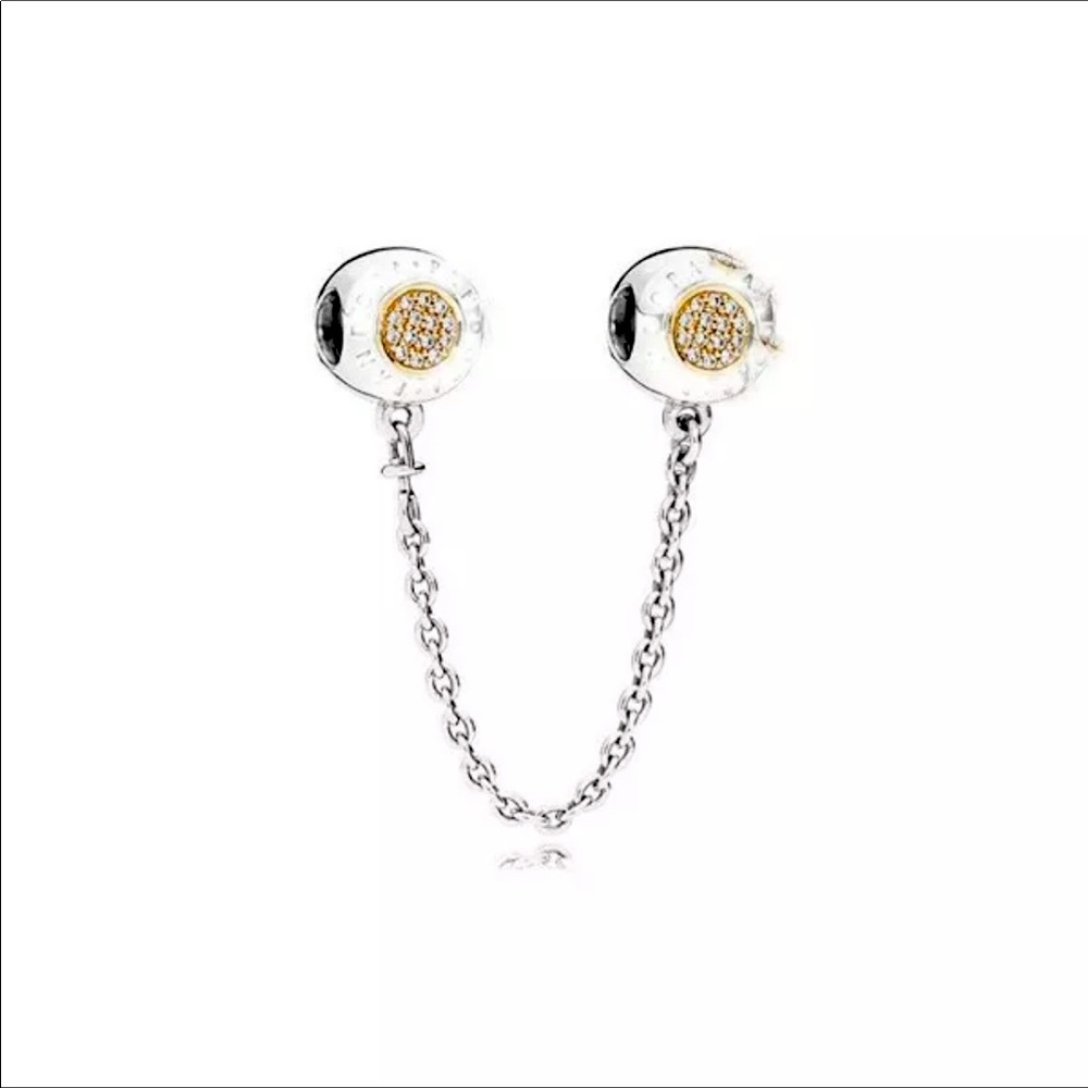 New  925- Safety Chain Fit Original Pandora Bracelet